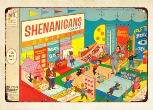 Vintage Collectible Stores - Panneau en métal vintage Shenanigans Board