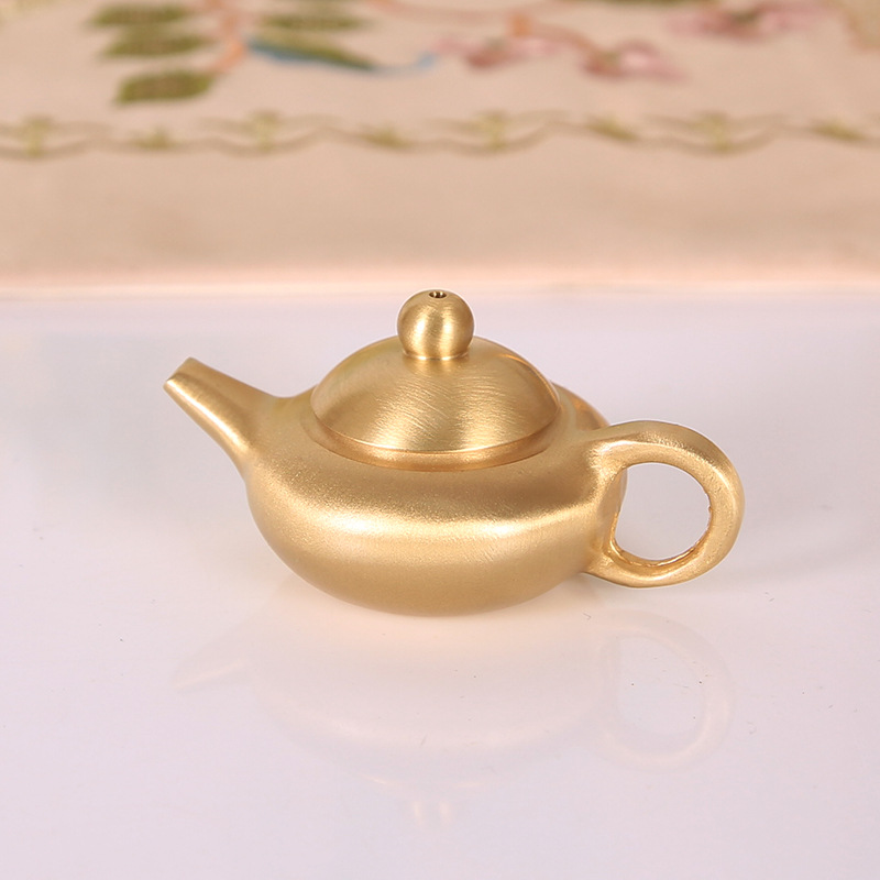 Mini théière en laiton, décora - Vintage Collectible Furniture avis et prix